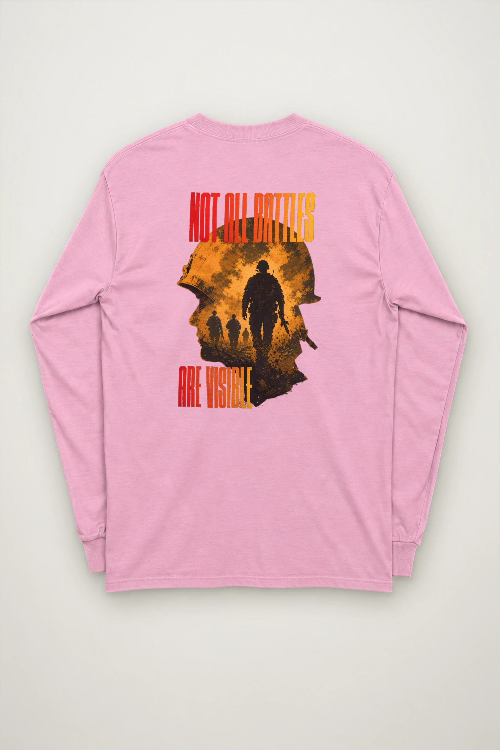"Not All Battles Visible" Unisex Longsleeve T-shirt