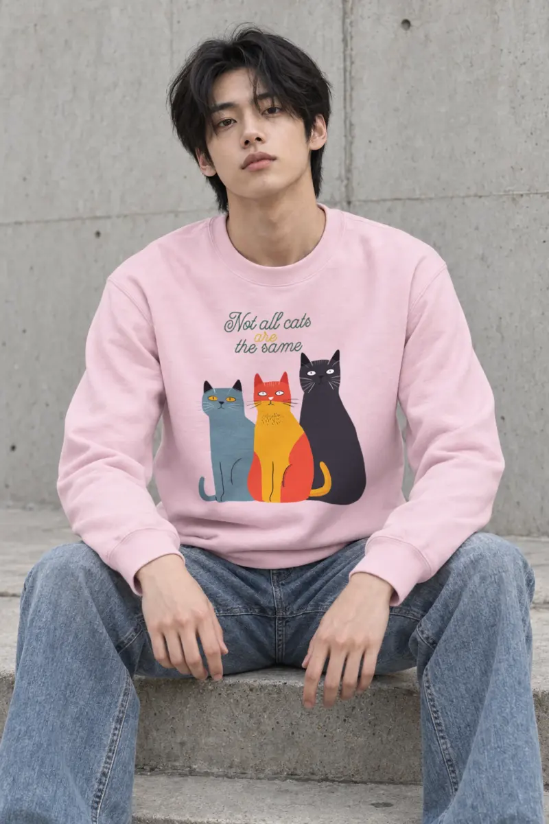"Not All Cats" Heavy Blend Unisex Crewneck Sweatshirt