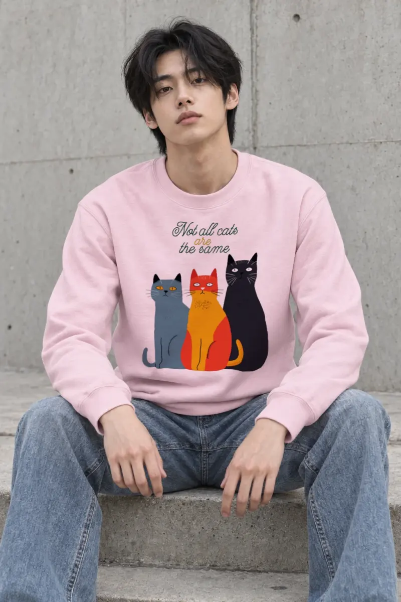 "Not All Cats" Heavy Blend Unisex Crewneck Sweatshirt