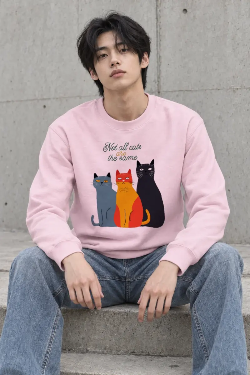 "Not All Cats" Heavy Blend Unisex Crewneck Sweatshirt