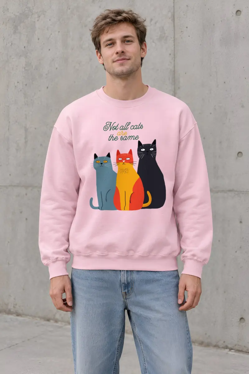 "Not All Cats" Heavy Blend Unisex Crewneck Sweatshirt