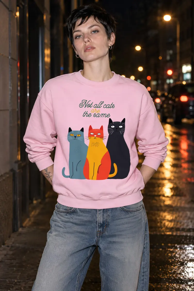 "Not All Cats" Heavy Blend Unisex Crewneck Sweatshirt