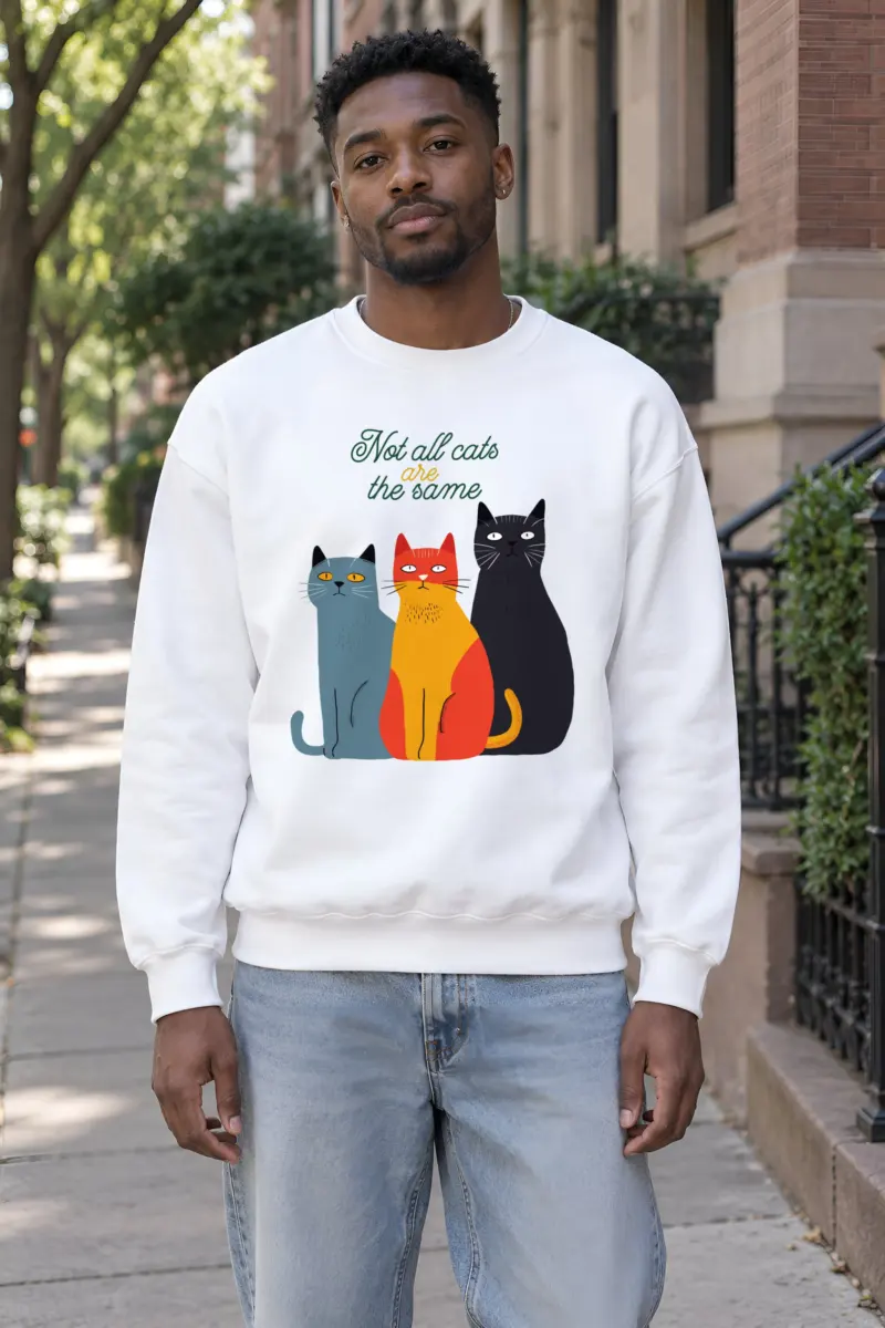 "Not All Cats" 1 Crewneck Sweatshirt