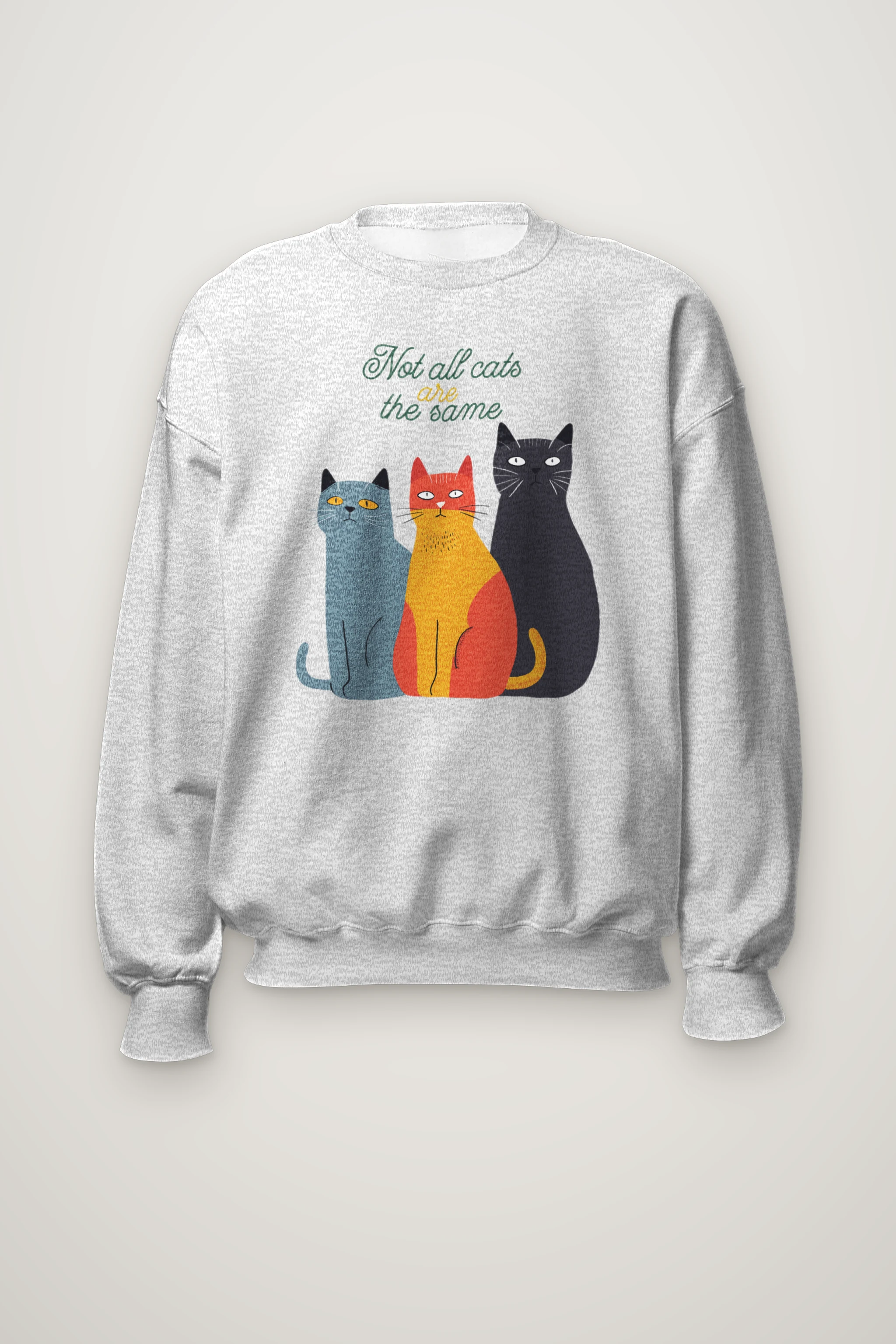 "Not All Cats" Heavy Blend Unisex Crewneck Sweatshirt