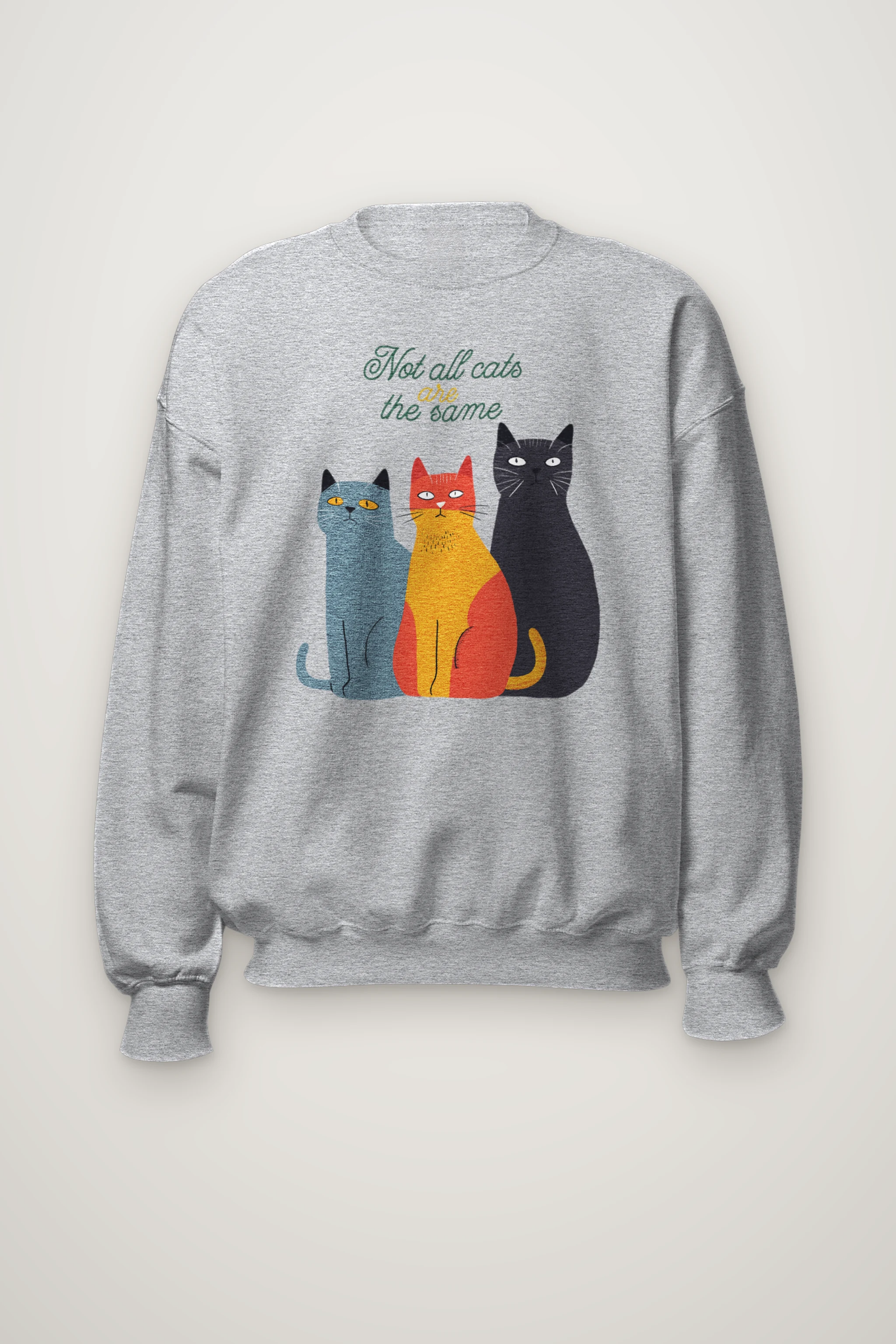 "Not All Cats" Heavy Blend Unisex Crewneck Sweatshirt