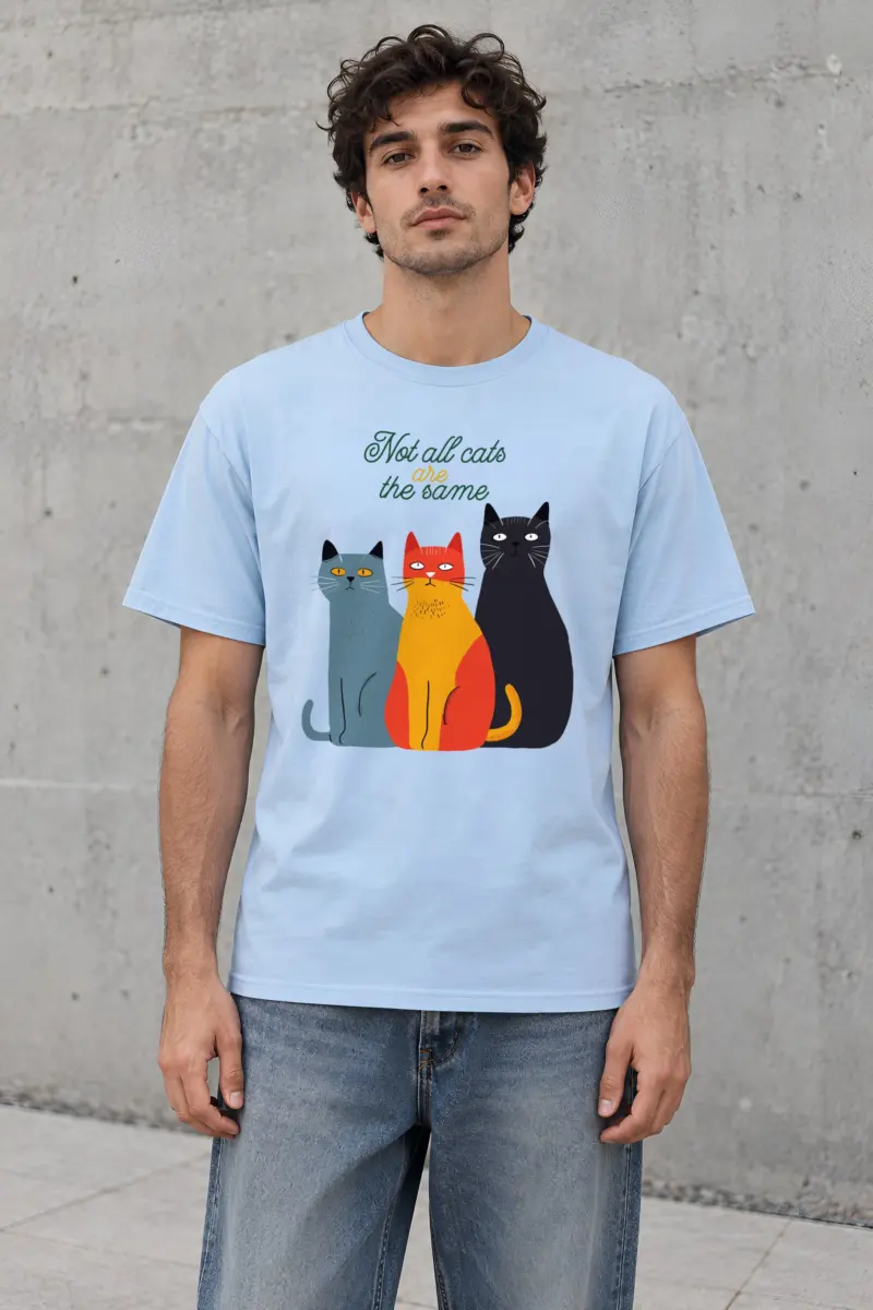 "Not All Cats" Heavyweight Unisex Crewneck T-shirt