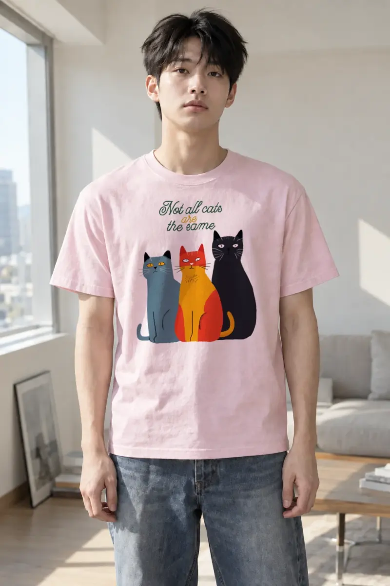 "Not All Cats" Heavyweight Unisex Crewneck T-shirt | Gildan 5000