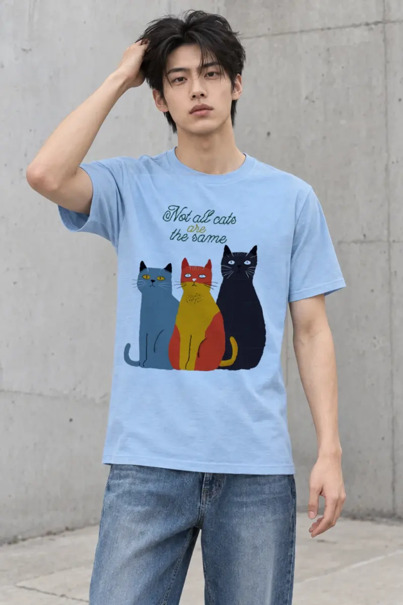 "Not All Cats" Heavyweight Unisex Crewneck T-shirt
