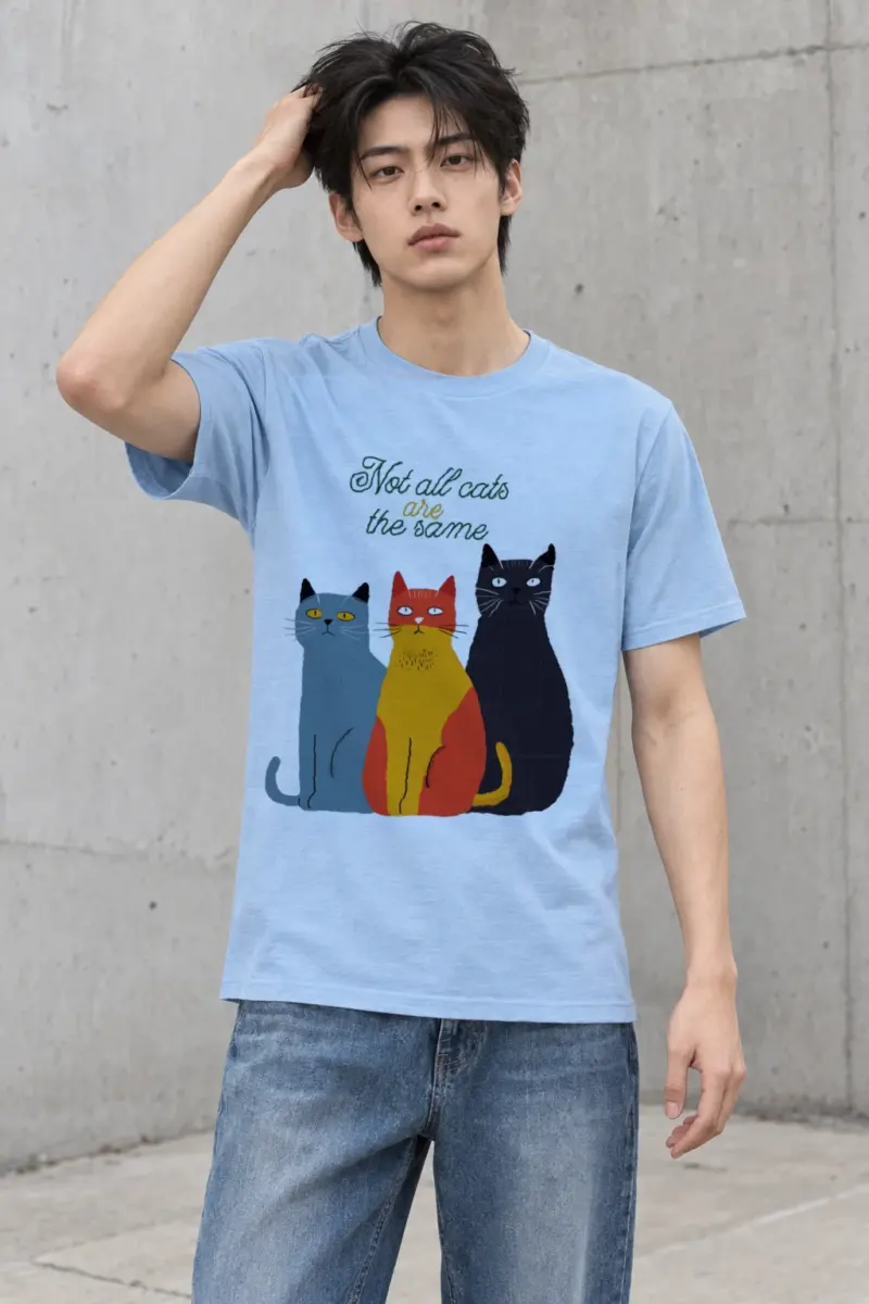 "Not All Cats" Heavyweight Unisex Crewneck T-shirt
