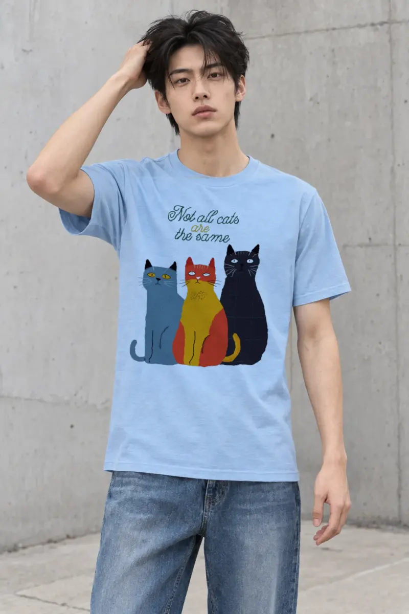 "Not All Cats" Heavyweight Unisex Crewneck T-shirt