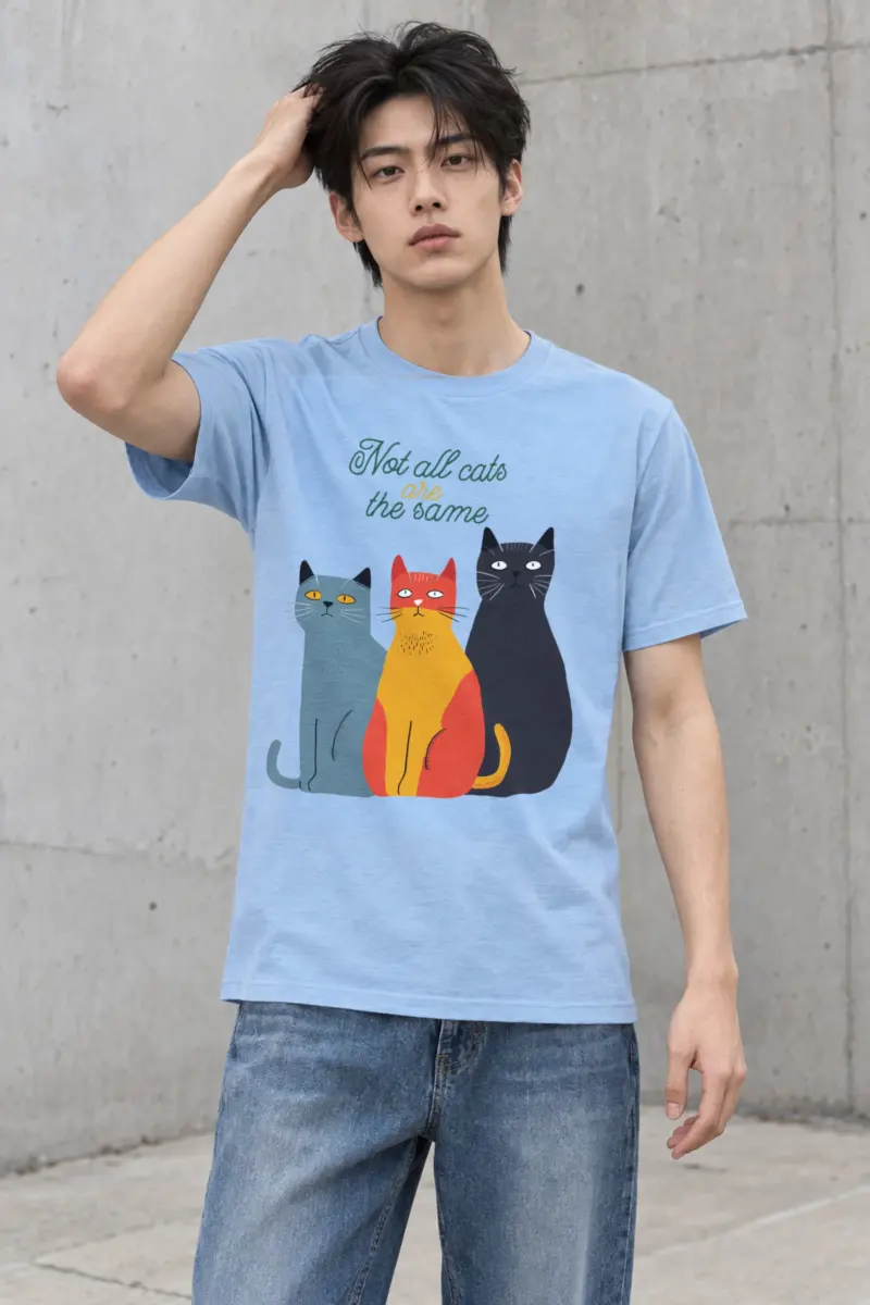 "Not All Cats" Heavyweight Unisex Crewneck T-shirt
