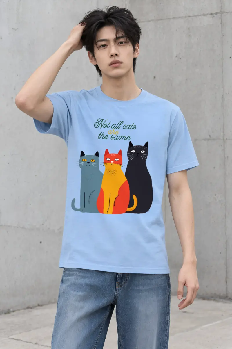 "Not All Cats" Heavyweight Unisex Crewneck T-shirt