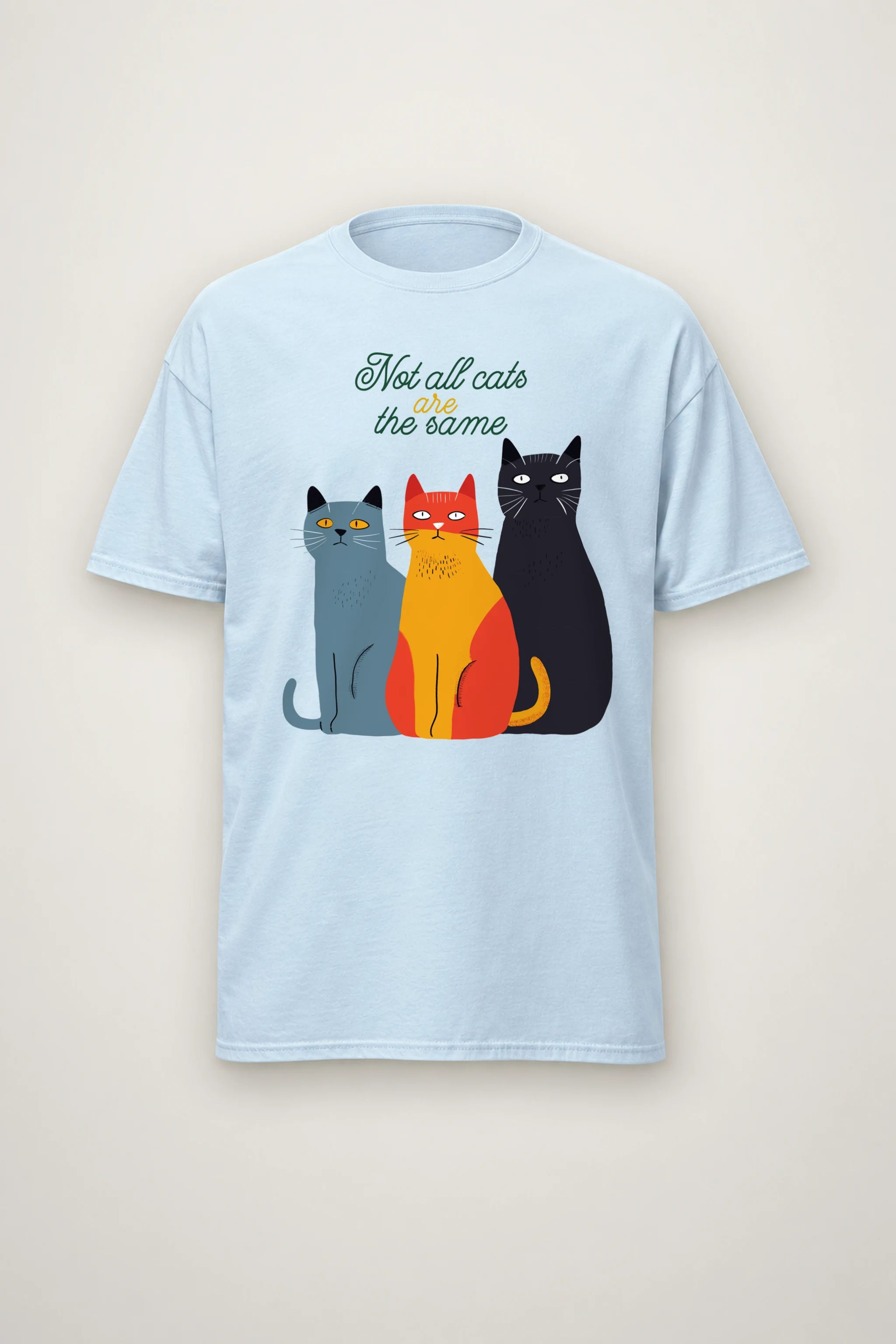 "Not All Cats" Heavyweight Unisex Crewneck T-shirt