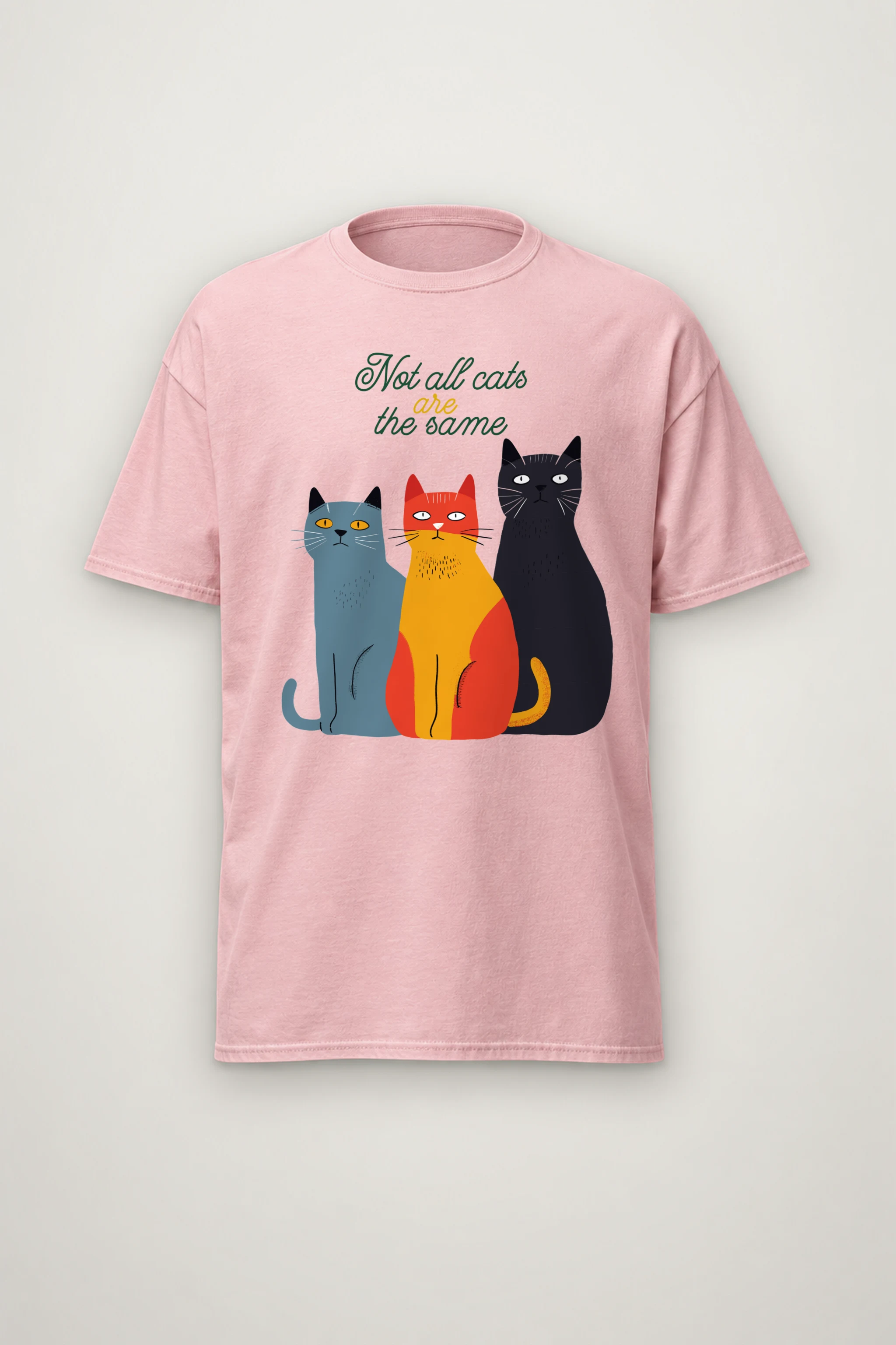 "Not All Cats" Heavyweight Unisex Crewneck T-shirt