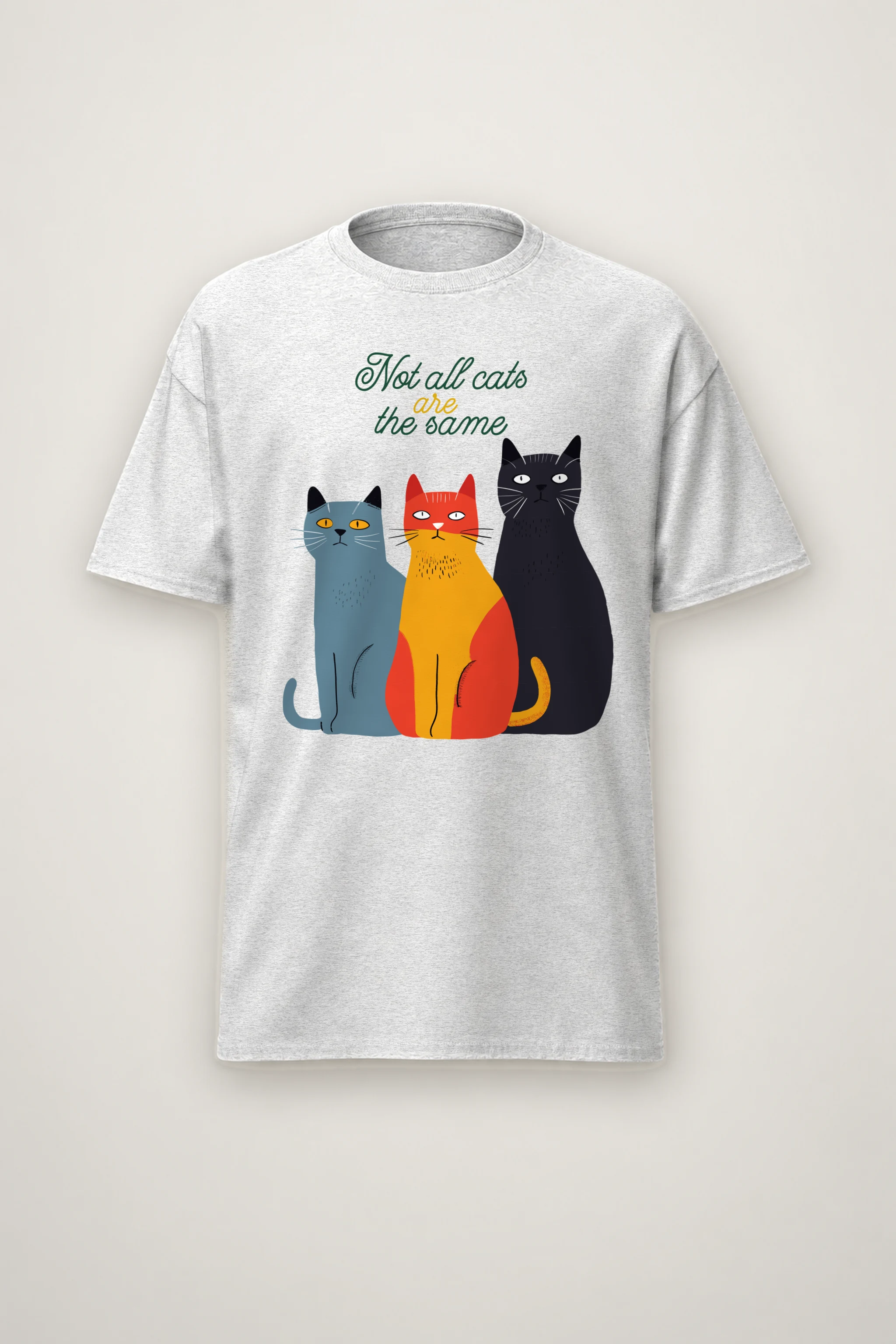 "Not All Cats" Heavyweight Unisex Crewneck T-shirt