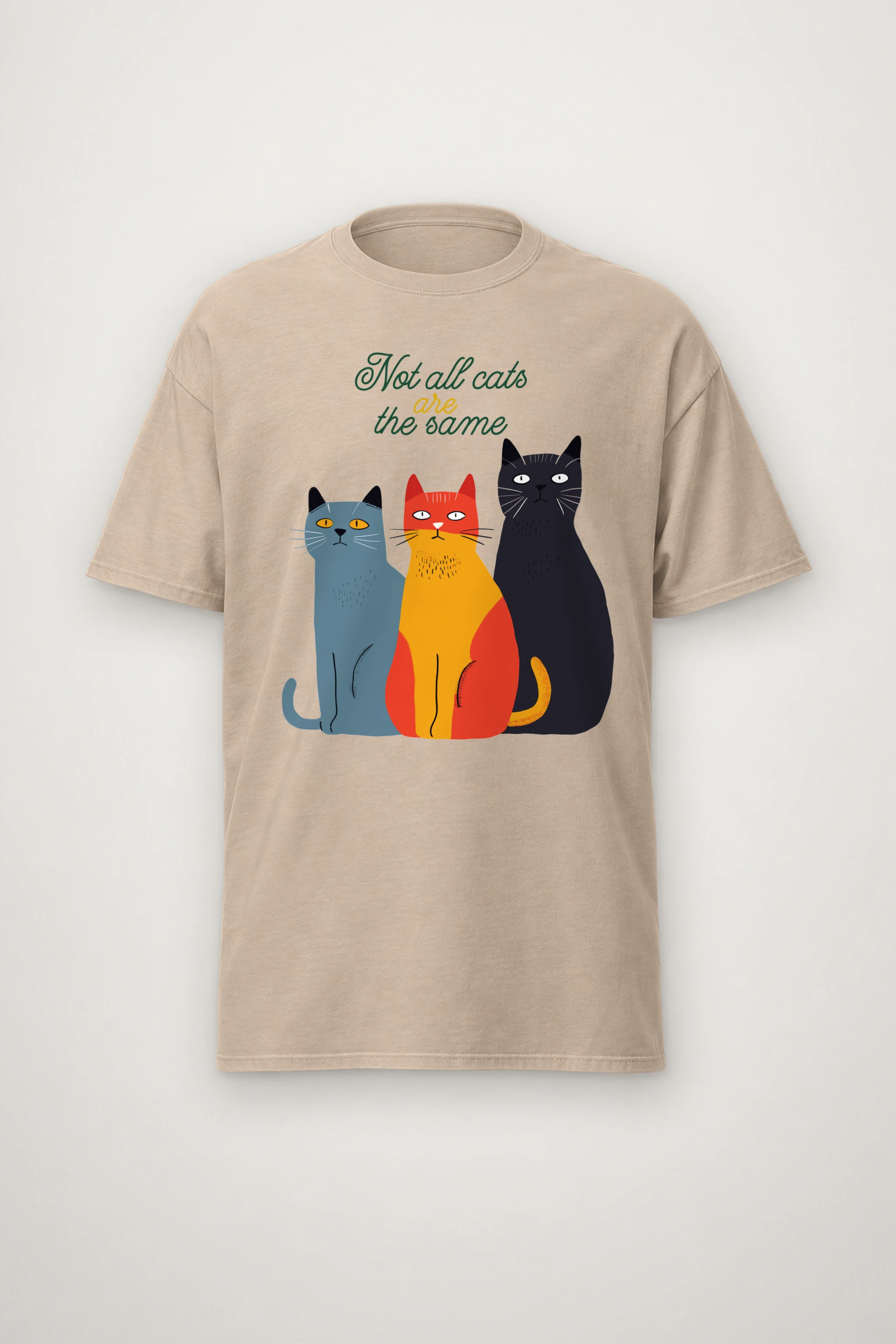 "Not All Cats" Heavyweight Unisex Crewneck T-shirt