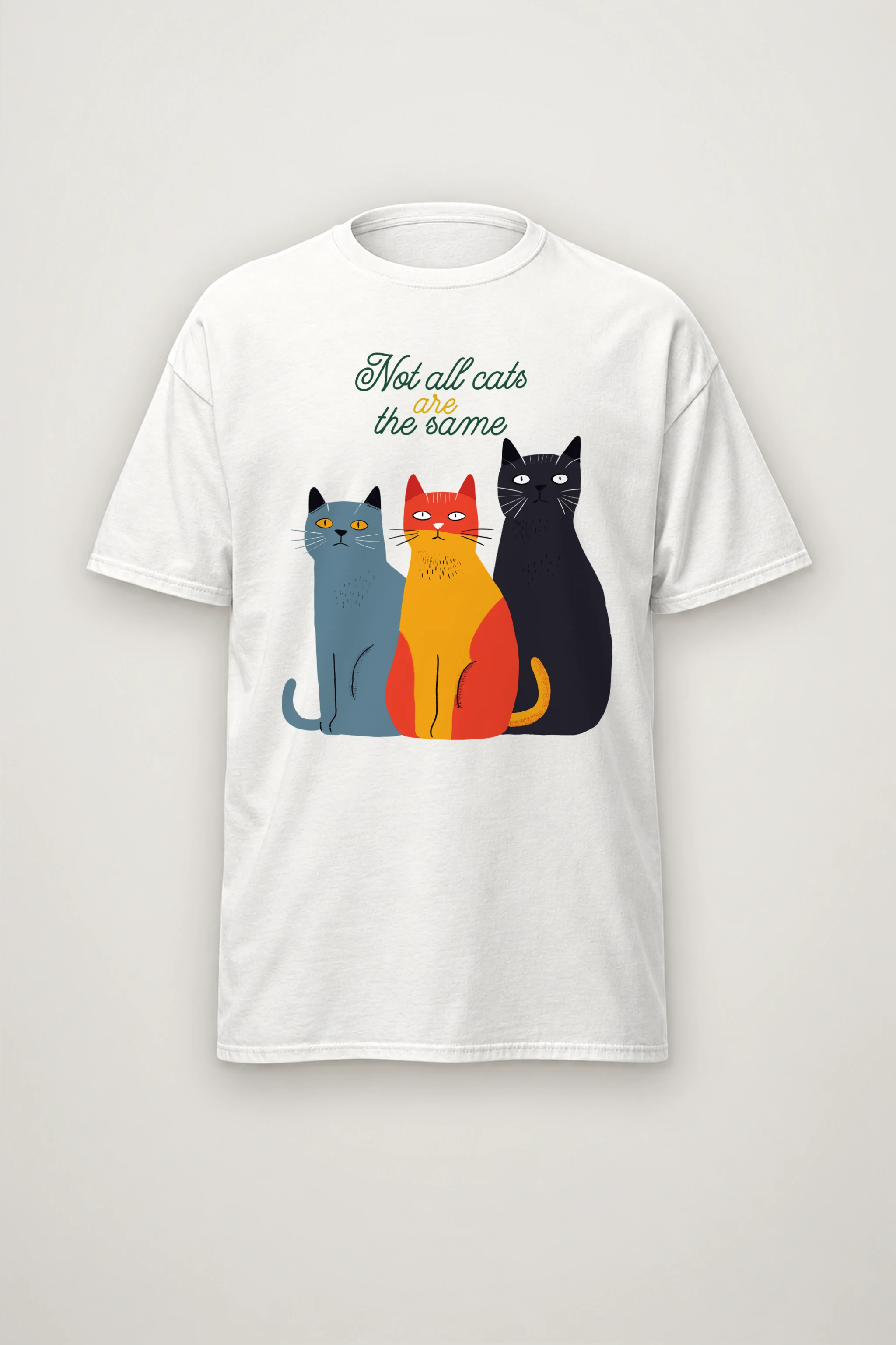 "Not All Cats" Heavyweight Unisex Crewneck T-shirt