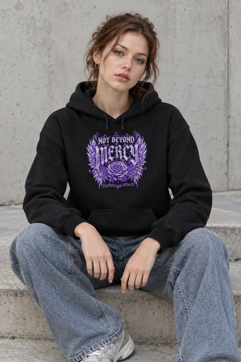 "Not Beyond Mercy" Heavy Blend Unisex Pullover Hoodie
