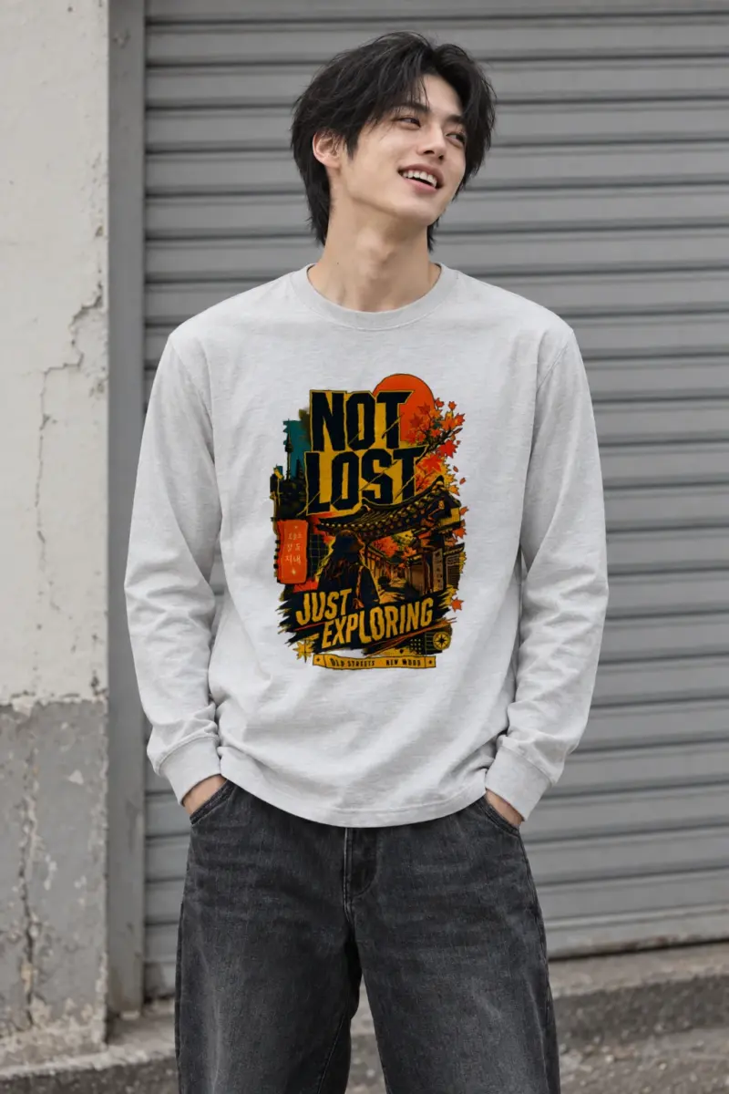 "Not Lost Exploring" Unisex Longsleeve T-shirt