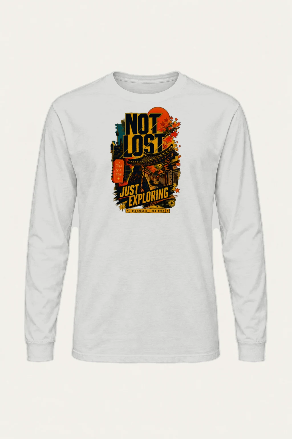 "Not Lost Exploring" Unisex Longsleeve T-shirt | Gildan 2400
