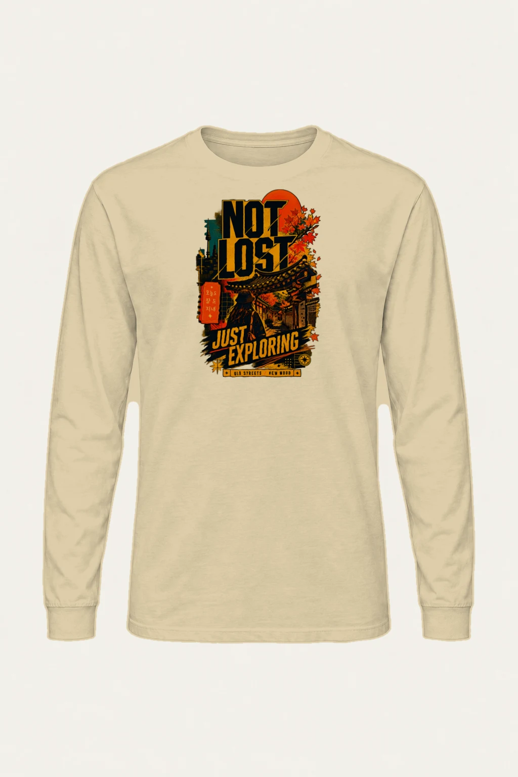 "Not Lost Exploring" Unisex Longsleeve T-shirt | Gildan 2400