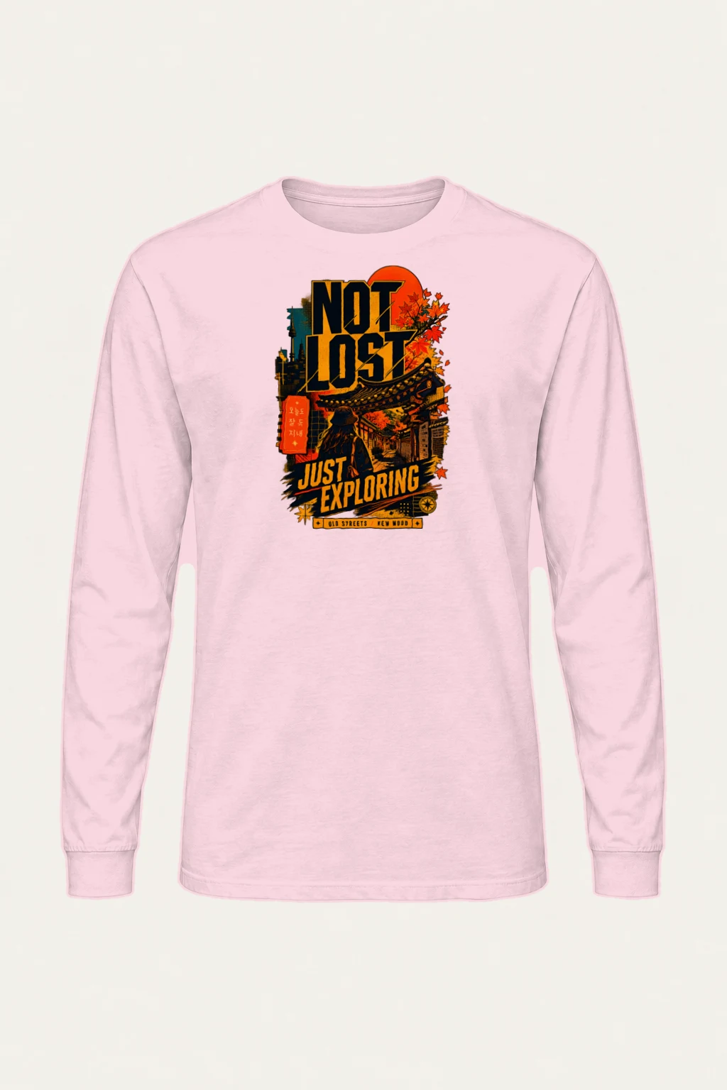 "Not Lost Exploring" Unisex Longsleeve T-shirt | Gildan 2400
