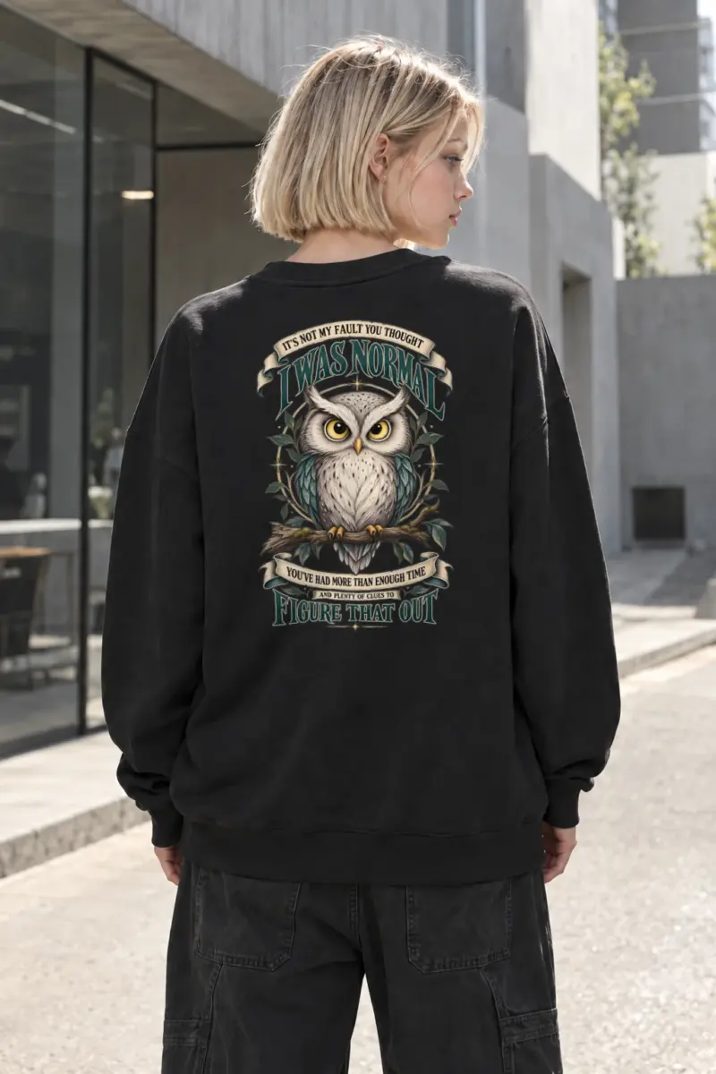 "Not My Fault" Heavy Blend Unisex Crewneck Sweatshirt | Gildan 18000