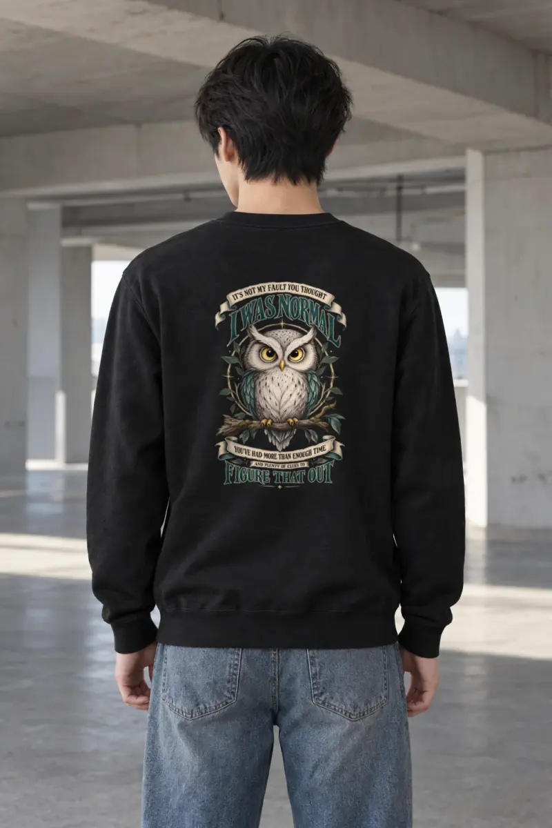 "Not My Fault" Heavy Blend Unisex Crewneck Sweatshirt