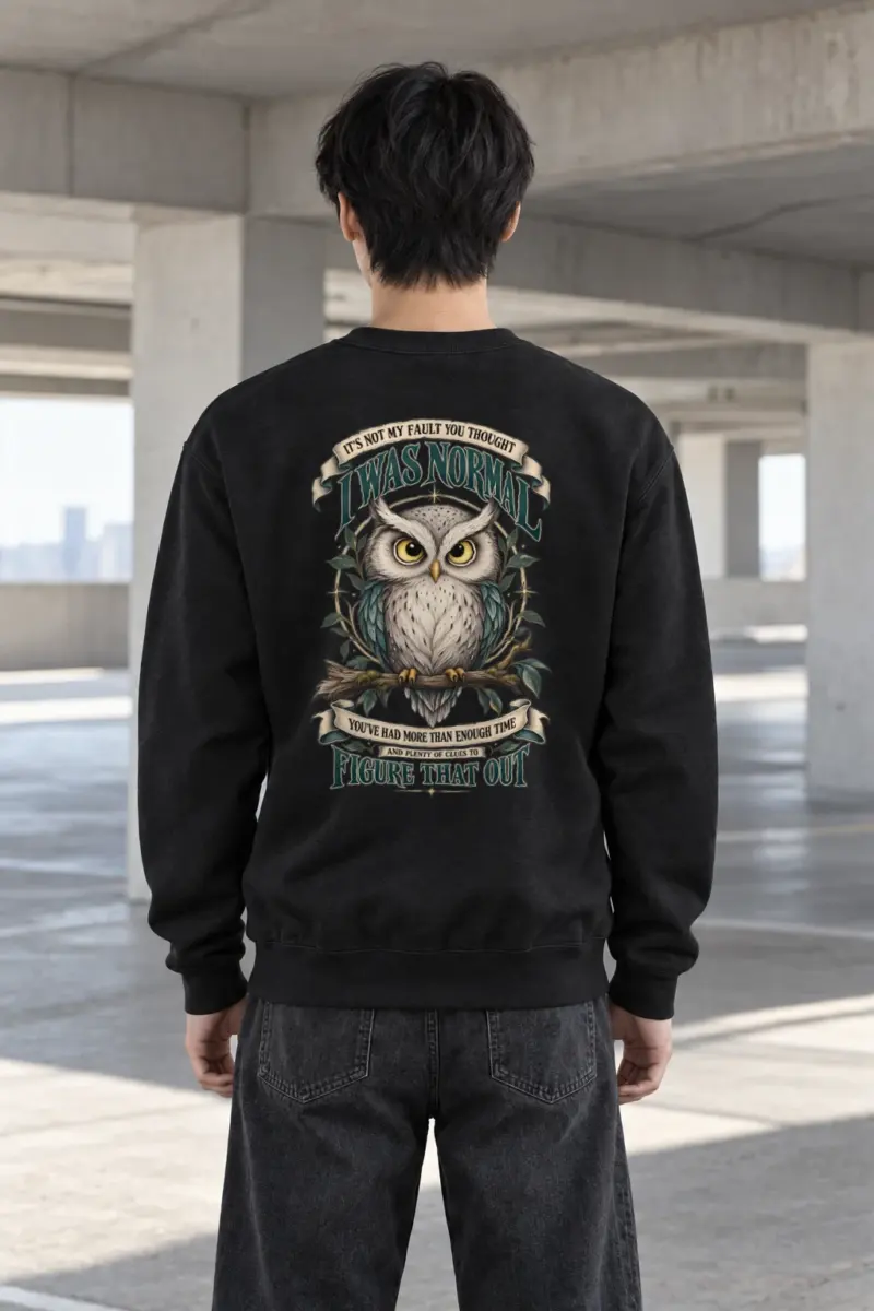 "Not My Fault" Heavy Blend Unisex Crewneck Sweatshirt