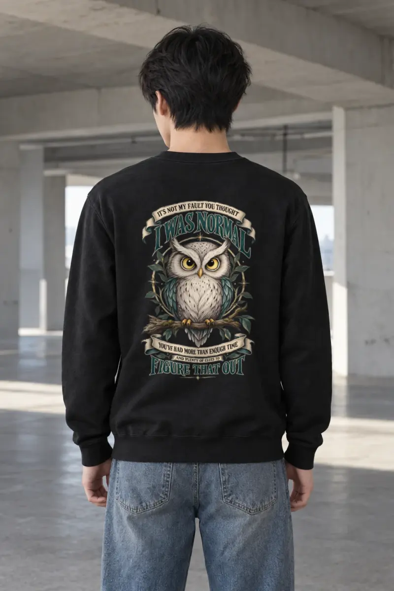 "Not My Fault" Heavy Blend Unisex Crewneck Sweatshirt