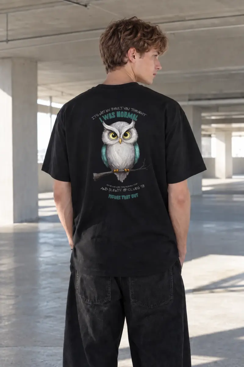 "Not My Fault" Heavyweight Unisex Crewneck T-shirt | Gildan 5000