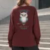 "Not My Fault Owl" Unisex Longsleeve T-shirt | Gildan 2400