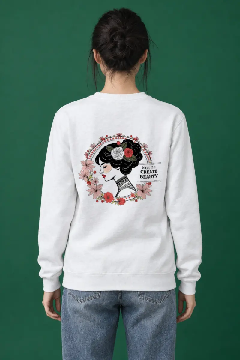 "Not To Create Beauty" Heavy Blend Unisex Crewneck Sweatshirt