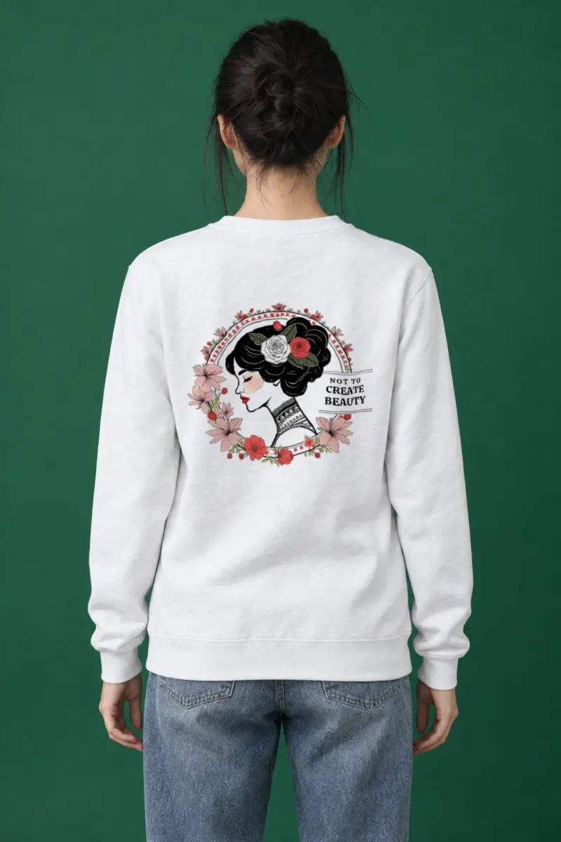 "Not To Create Beauty" Heavy Blend Unisex Crewneck Sweatshirt
