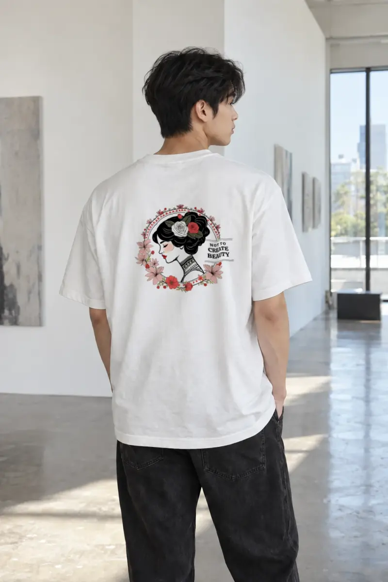 “Not To Create Beauty” Heavyweight Unisex Crewneck T-shirt | Gildan 5000