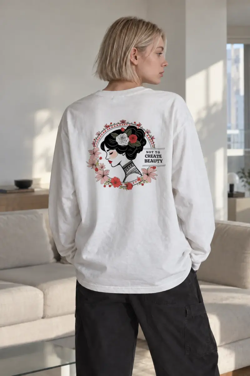 “Not To Create Beauty” Unisex Longsleeve T-shirt | Gildan 2400