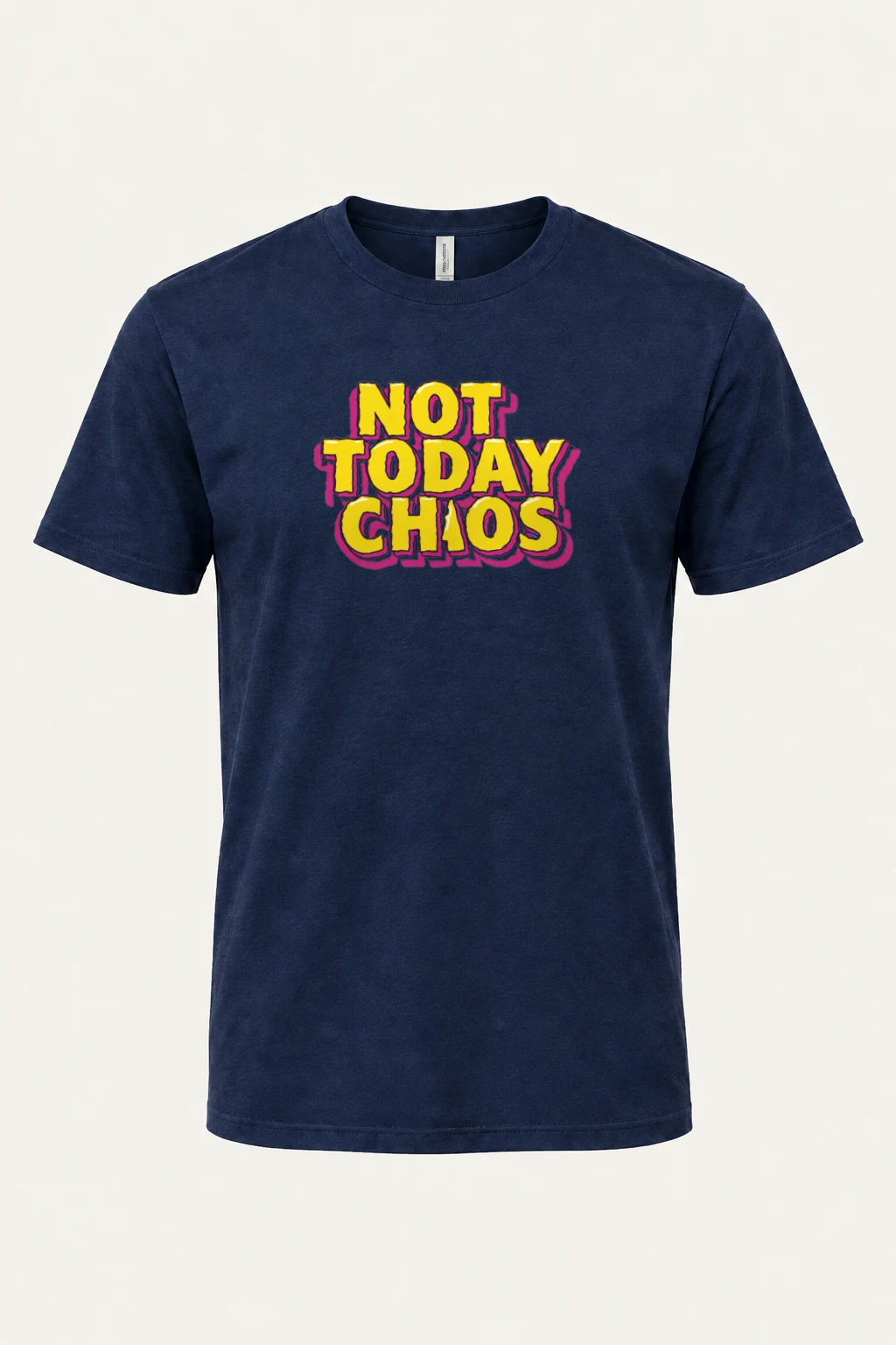 "Not Today Chaos" Heavyweight Unisex Crewneck T-shirt | Gildan 5000