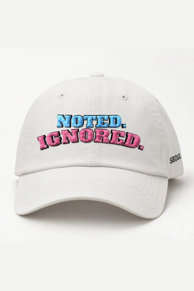 "Noted. Ignored." Classic Dad Hat · Embroidered