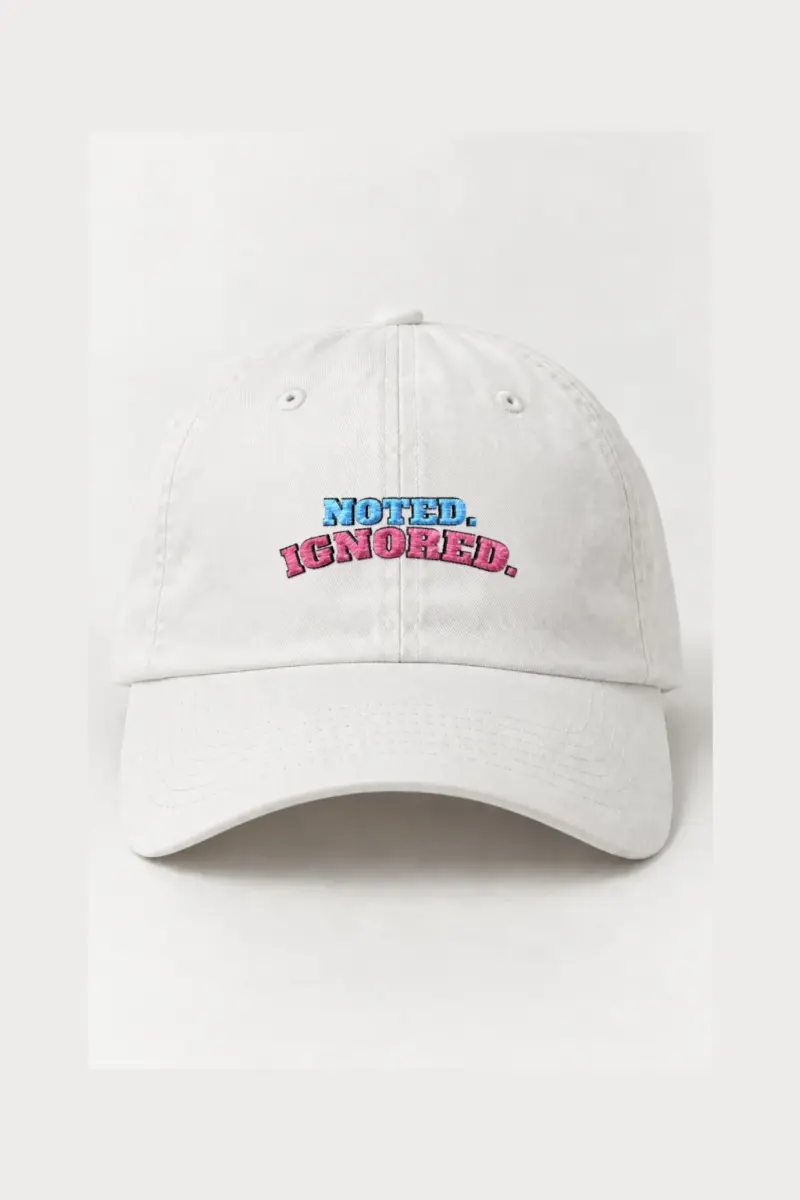 “Noted. Ignored.” Classic Dad Hat · Embroidered | Yupoong 6245CM