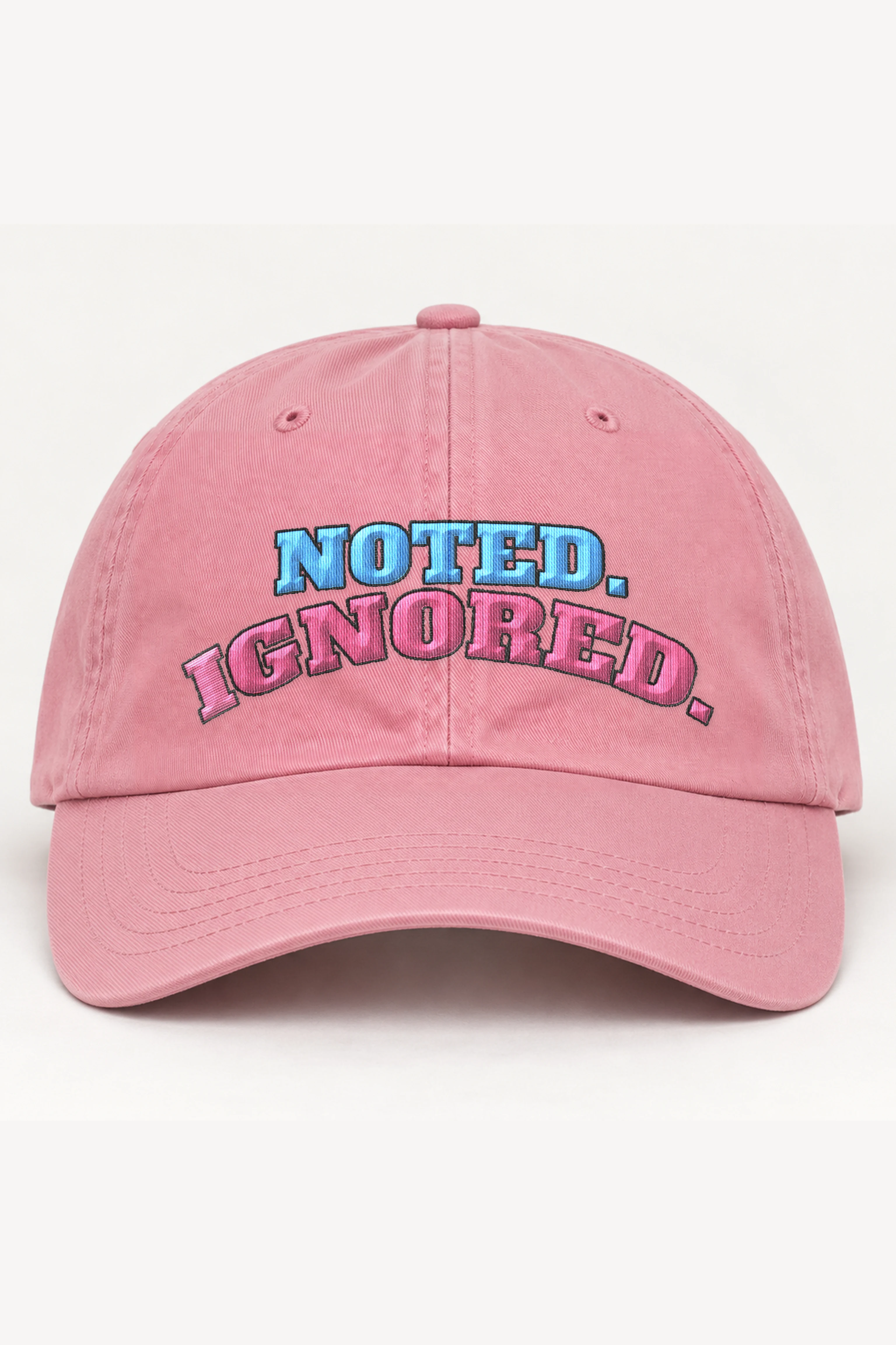 "Noted. Ignored." Classic Dad Hat · Embroidered