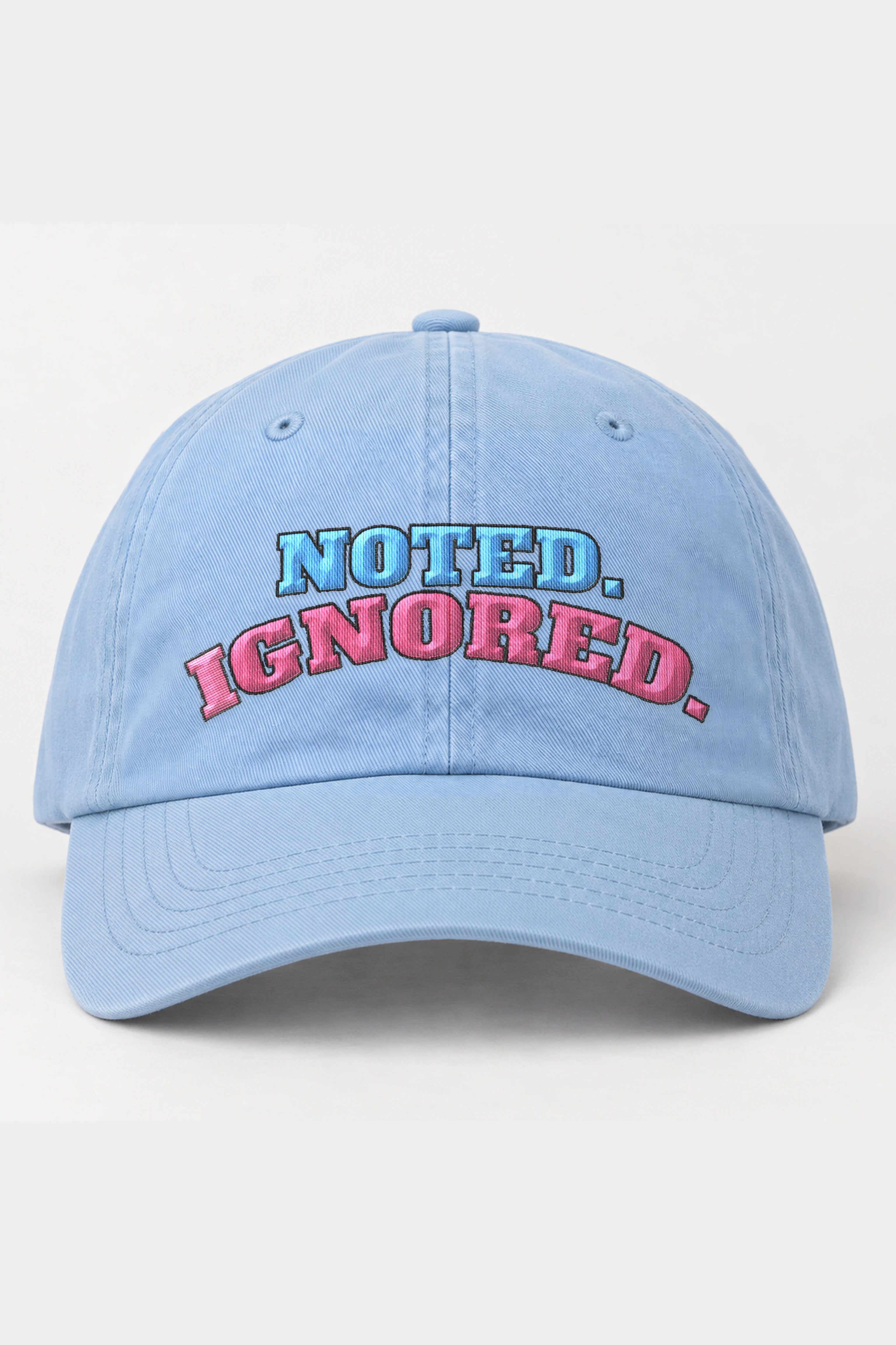 "Noted. Ignored." Classic Dad Hat · Embroidered