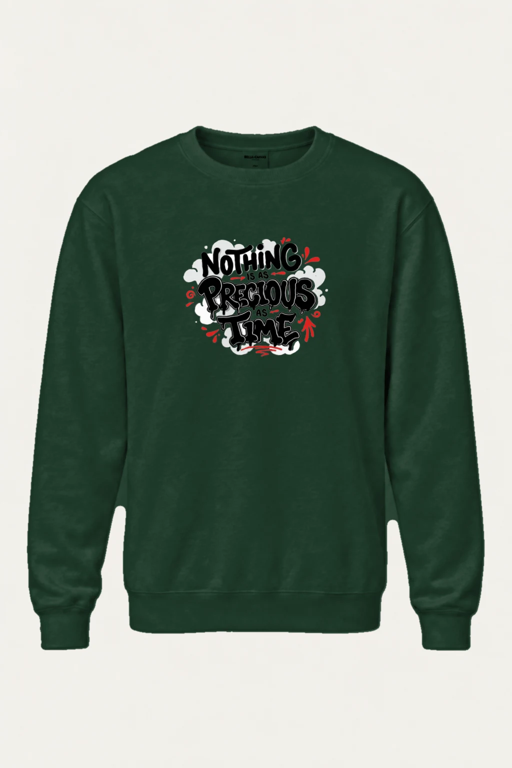 "Nothing Is As Precious As Time" Heavy Blend Unisex Crewneck Sweatshirt | Gildan 18000
