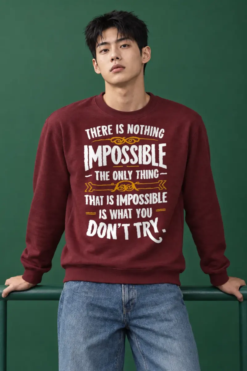 "Nothing Is Impossible" Heavy Blend Unisex Crewneck Sweatshirt
