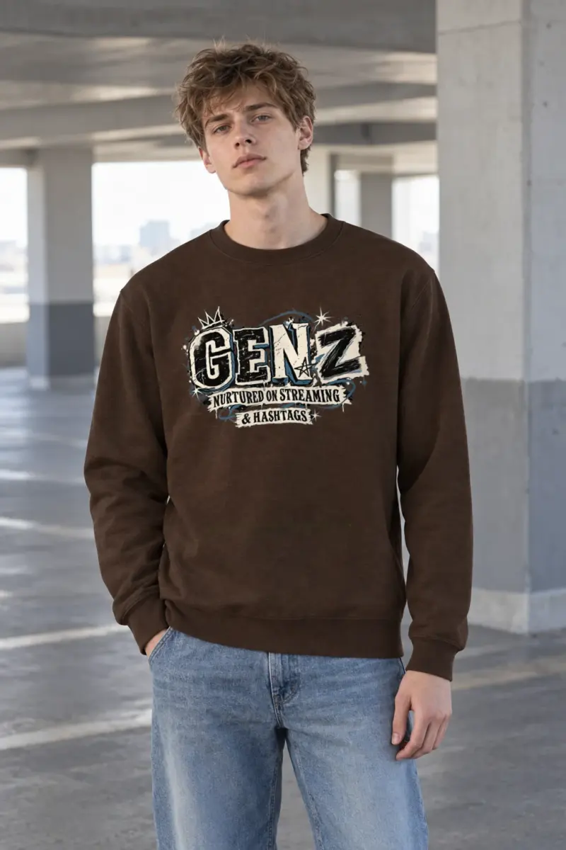 "Nurtured On Streaming" Heavy Blend Unisex Crewneck Sweatshirt | Gildan 18000