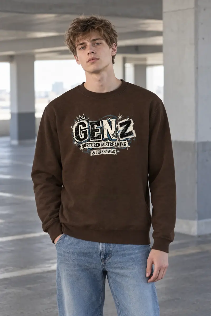"Nurtured On Streaming" Heavy Blend Unisex Crewneck Sweatshirt