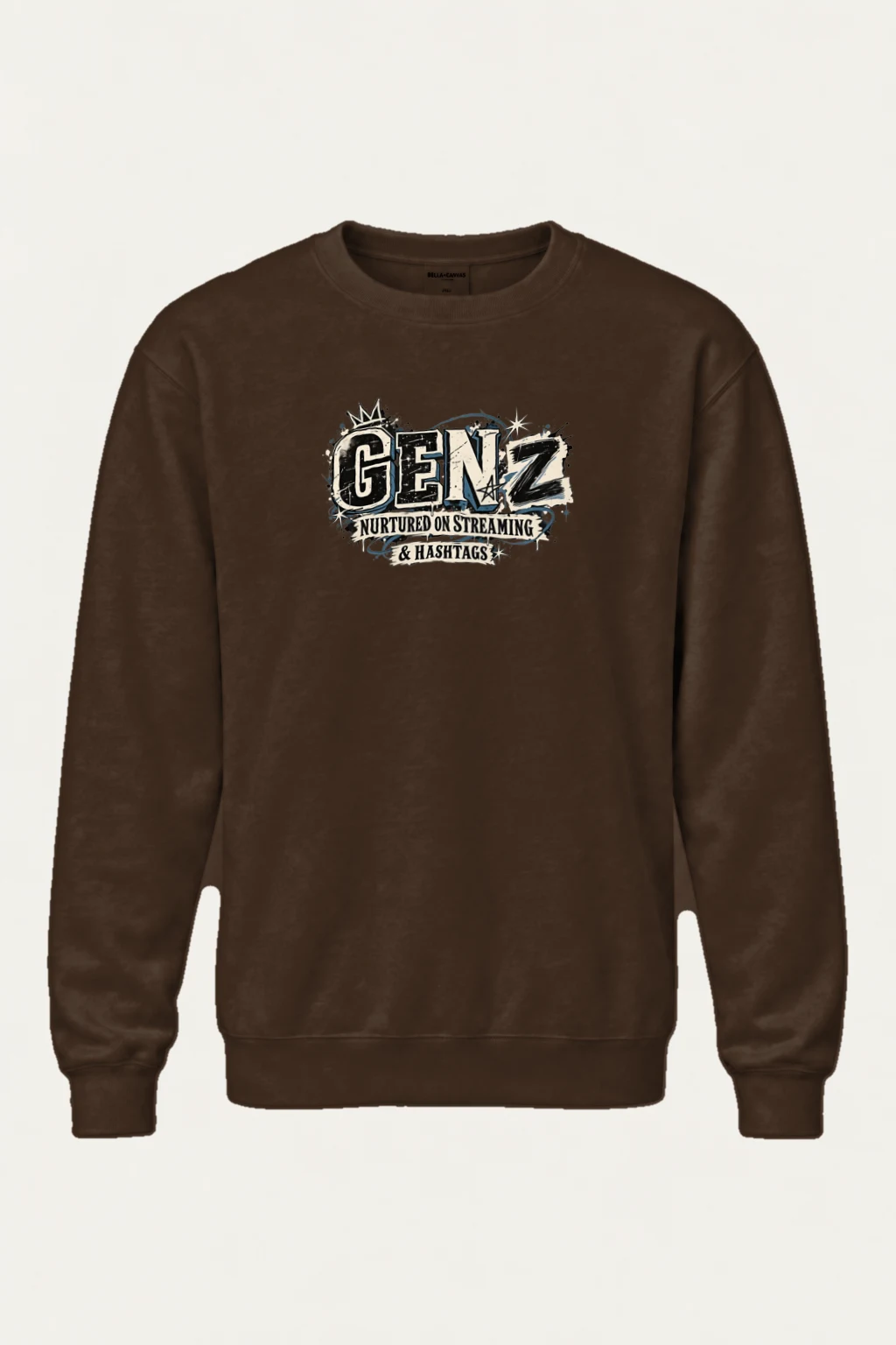 "Nurtured On Streaming" Heavy Blend Unisex Crewneck Sweatshirt | Gildan 18000