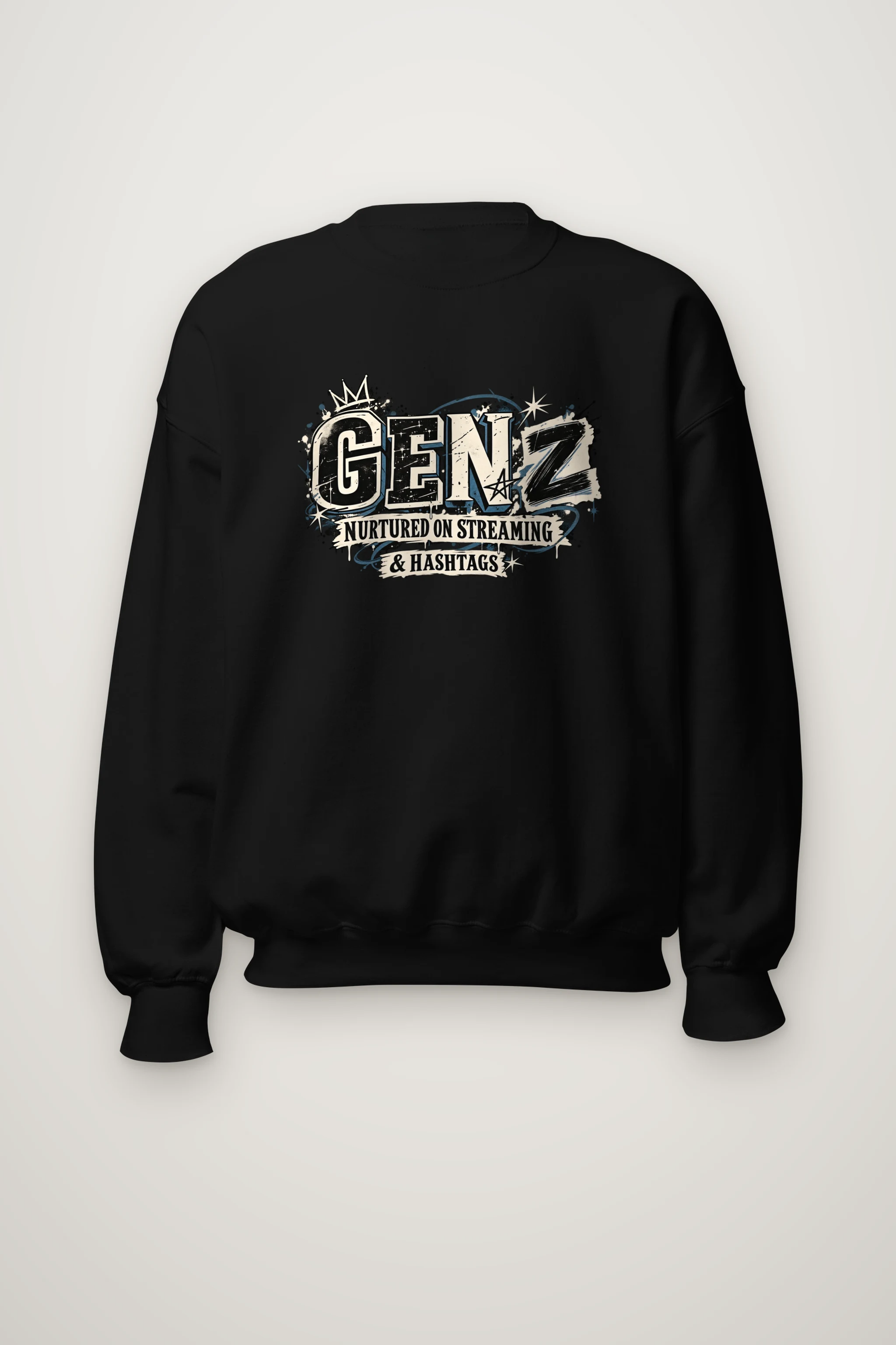 "Nurtured On Streaming" Heavy Blend Unisex Crewneck Sweatshirt