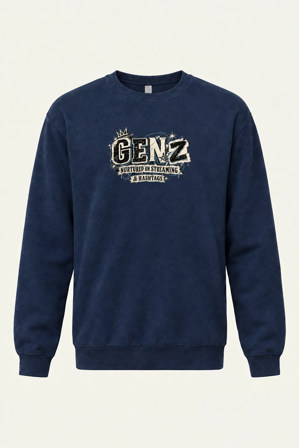 "Nurtured On Streaming" Heavy Blend Unisex Crewneck Sweatshirt | Gildan 18000