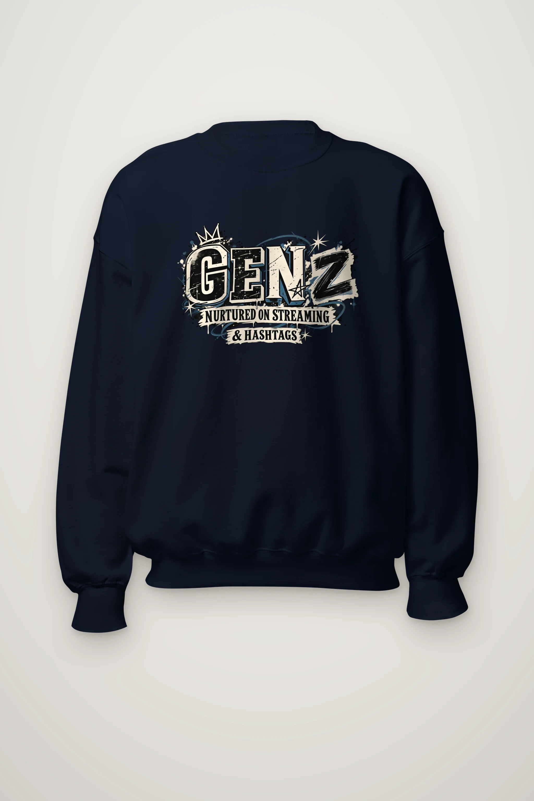 "Nurtured On Streaming" Heavy Blend Unisex Crewneck Sweatshirt