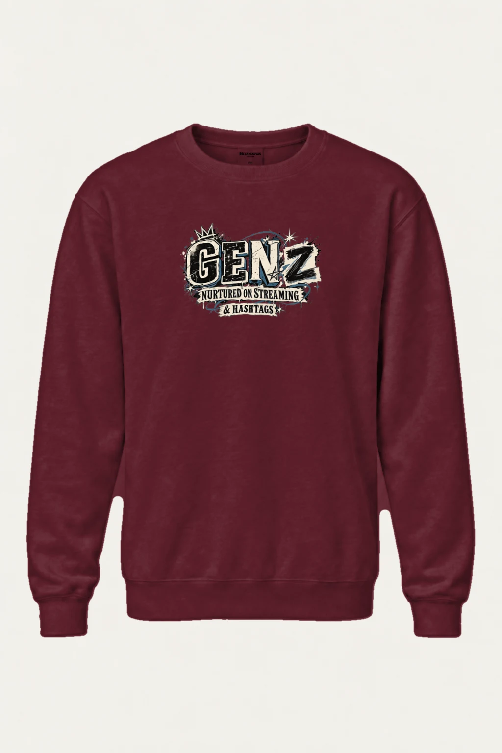 "Nurtured On Streaming" Heavy Blend Unisex Crewneck Sweatshirt | Gildan 18000